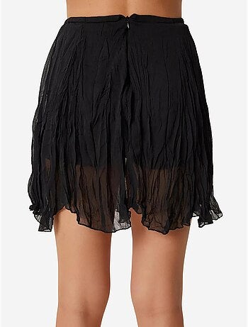 Minifalda texturizada con cintura elástica istanbul
