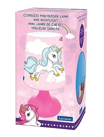 Minilámpara de mesilla de noche inalámbrica Unicornio y luz nocturna