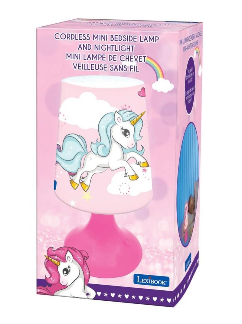 Minilámpara de mesilla de noche inalámbrica Unicornio y luz nocturna Rosa - Kiabi