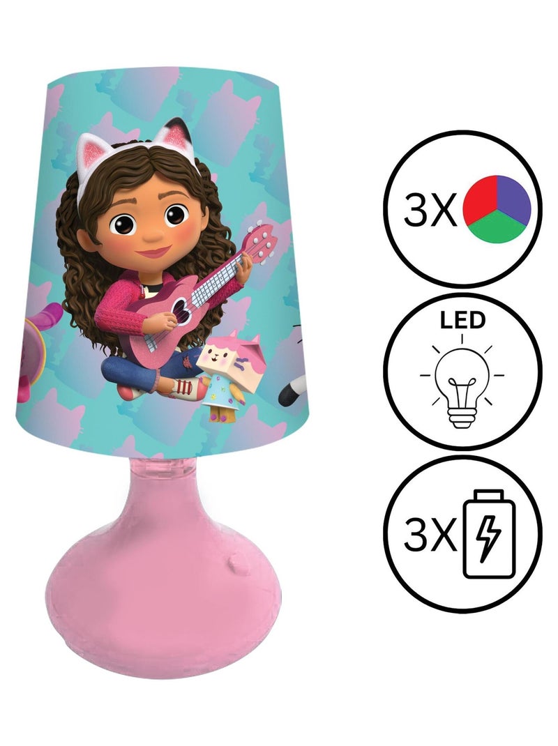 Minilámpara y luz de noche inalámbricas gabby's dollhouse Rosa - Kiabi