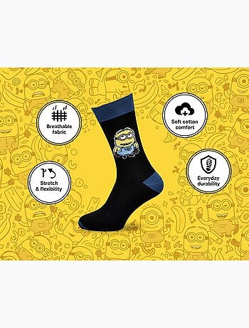 Minions - Calcetines Hombre Licencia Pack de 6 MIX SORPRESA