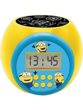Minions Reloj despertador con proyector y temporizador
