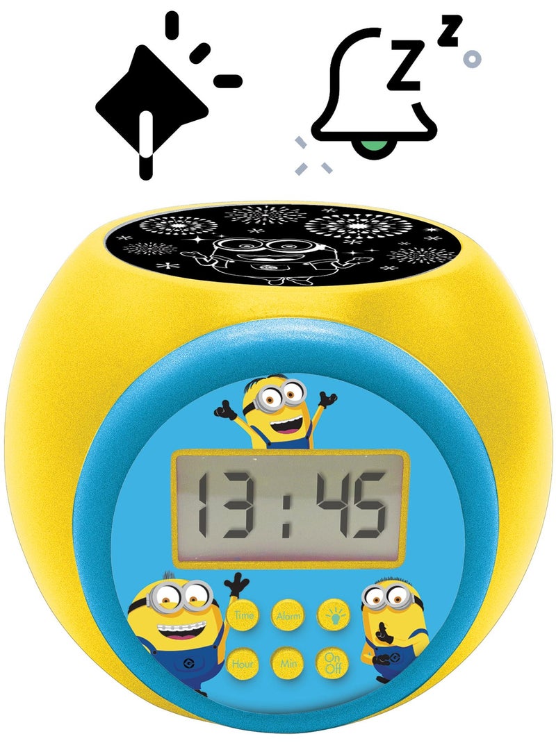 Minions Reloj despertador con proyector y temporizador Amarillo - Kiabi