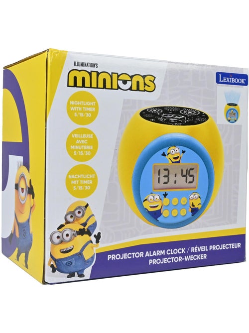Minions Reloj despertador con proyector y temporizador - Kiabi Minions Reloj despertador con proyector y temporizador - Kiabi