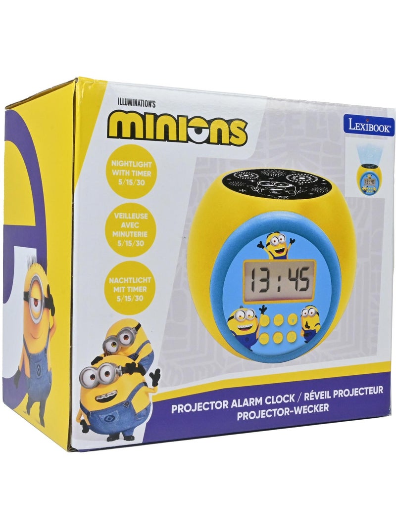 Minions Reloj despertador con proyector y temporizador Amarillo - Kiabi