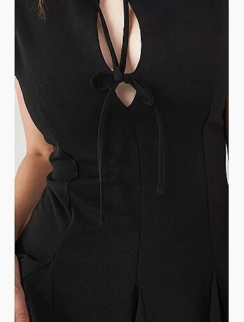 Minivestido ajustado con lazo hiccup