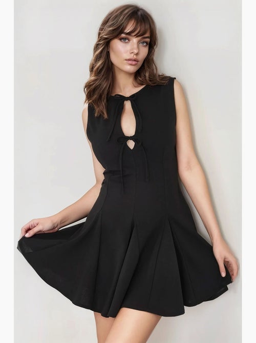 Minivestido ajustado con lazo hiccup - Kiabi