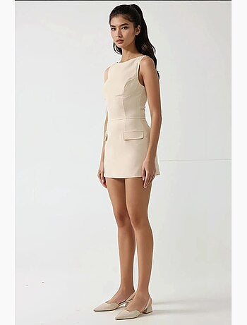 Minivestido ajustado con pantalones cortos hiccup