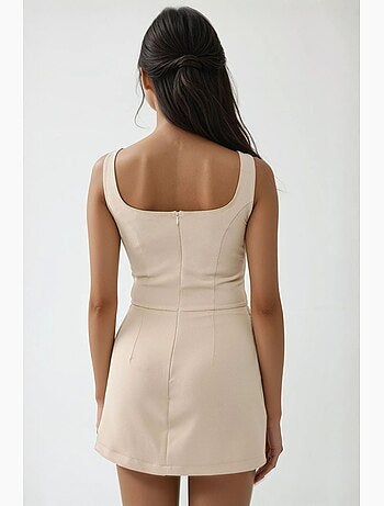 Minivestido ajustado con pantalones cortos hiccup