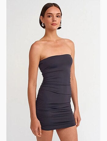 Minivestido bodycon sin tirantes dilvin