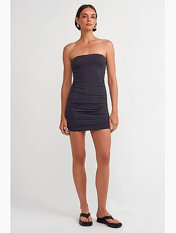 Minivestido bodycon sin tirantes dilvin