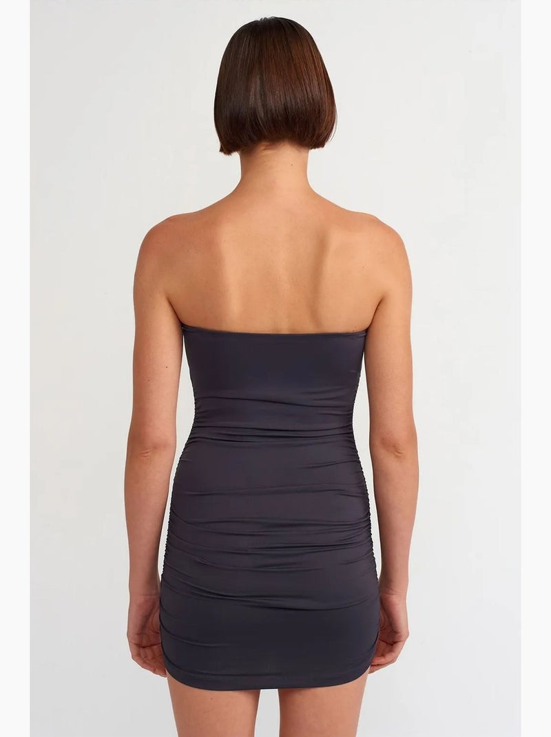 Minivestido bodycon sin tirantes dilvin Azul marino - Kiabi