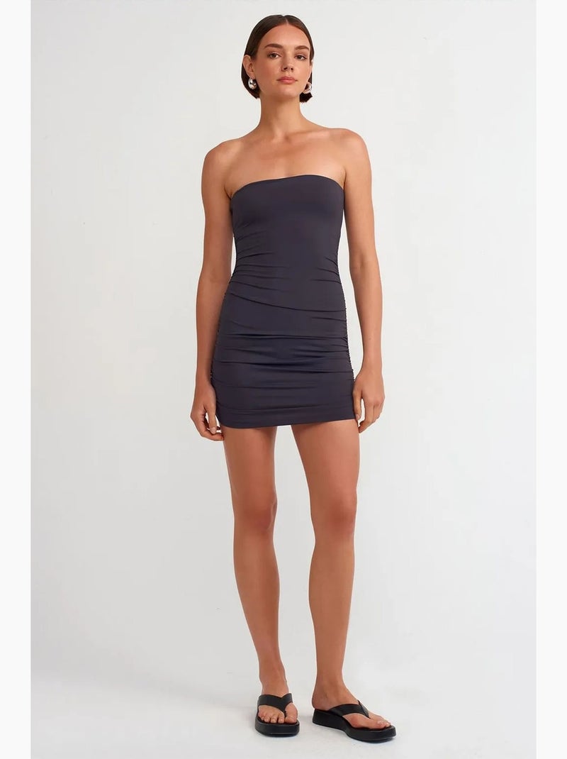 Minivestido bodycon sin tirantes dilvin Azul marino - Kiabi