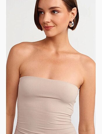 Minivestido bodycon sin tirantes dilvin