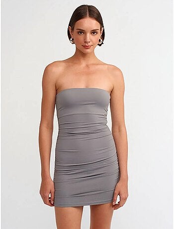 Minivestido bodycon sin tirantes dilvin