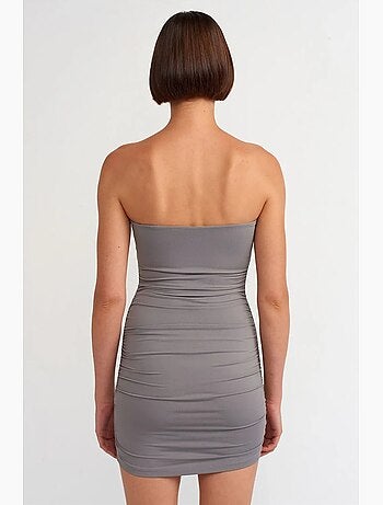 Minivestido bodycon sin tirantes dilvin