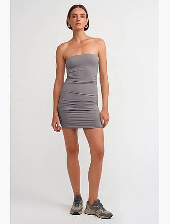 Minivestido bodycon sin tirantes dilvin