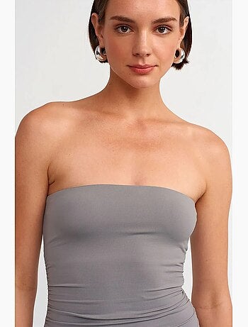 Minivestido bodycon sin tirantes dilvin