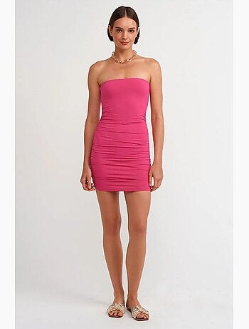 Minivestido bodycon sin tirantes dilvin