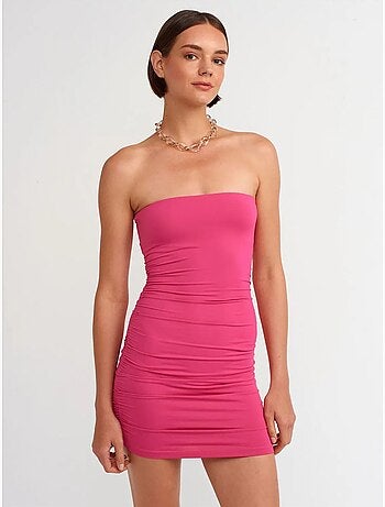 Minivestido bodycon sin tirantes dilvin
