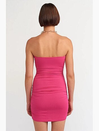 Minivestido bodycon sin tirantes dilvin
