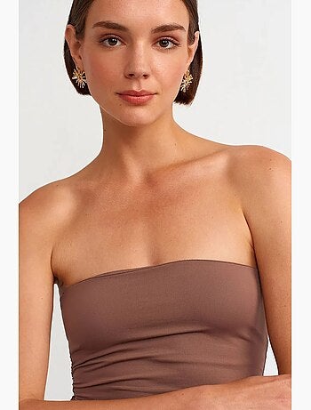 Minivestido bodycon sin tirantes dilvin