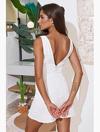 Minivestido con cuello en v hiccup