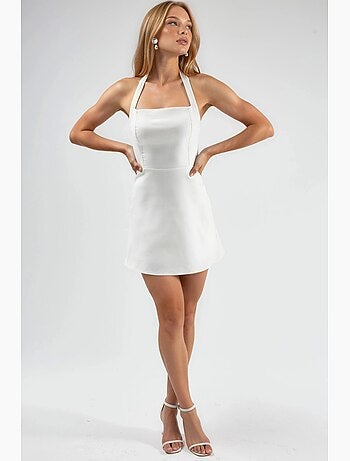 Minivestido con cuello halter hiccup
