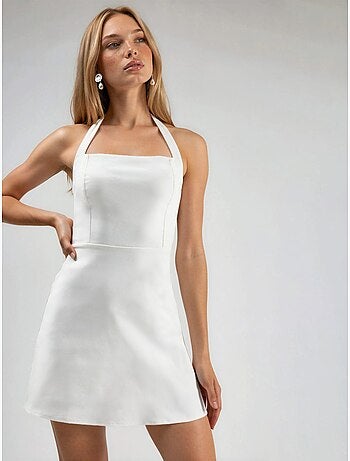 Minivestido con cuello halter hiccup
