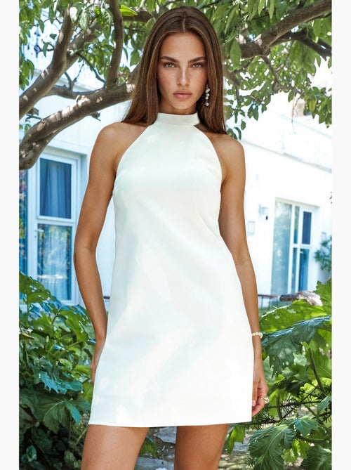 Minivestido con cuello halter y cierre de botones hiccup - Kiabi