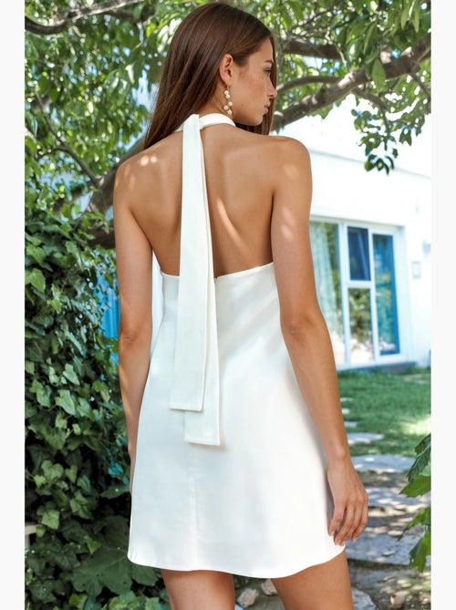 Minivestido con cuello halter y cierre de botones hiccup - Kiabi