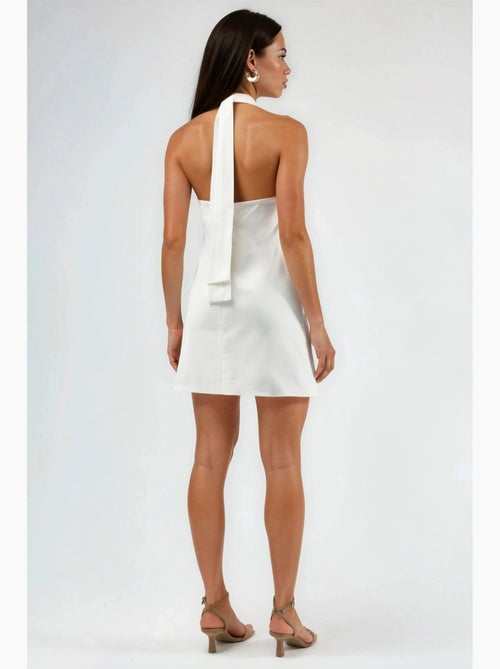 Minivestido con cuello halter y cierre de botones hiccup - Kiabi