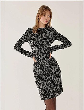 Minivestido con estampado animal hiccup