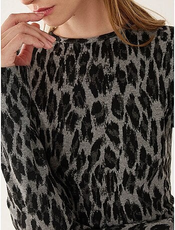 Minivestido con estampado animal hiccup