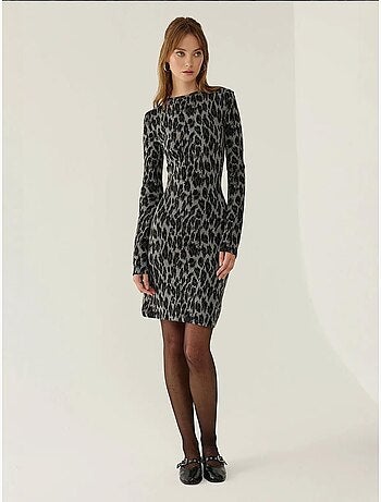 Minivestido con estampado animal hiccup
