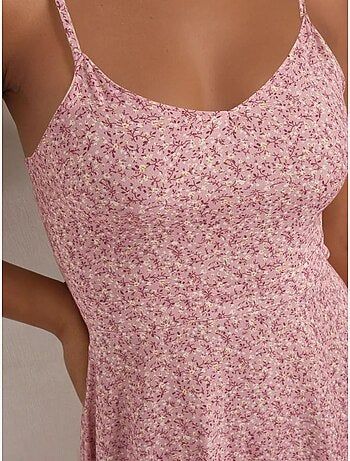 Minivestido con estampado de flores. Hiccup