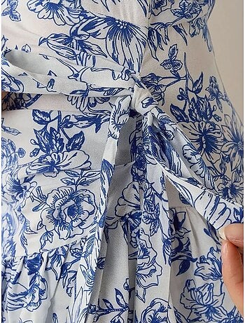 Minivestido con estampado floral