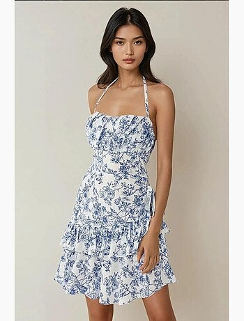 Minivestido con estampado floral hiccup