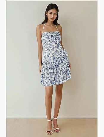 Minivestido con estampado floral hiccup