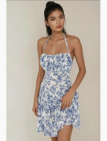 Minivestido con estampado floral hiccup