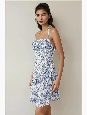 Minivestido con estampado floral hiccup
