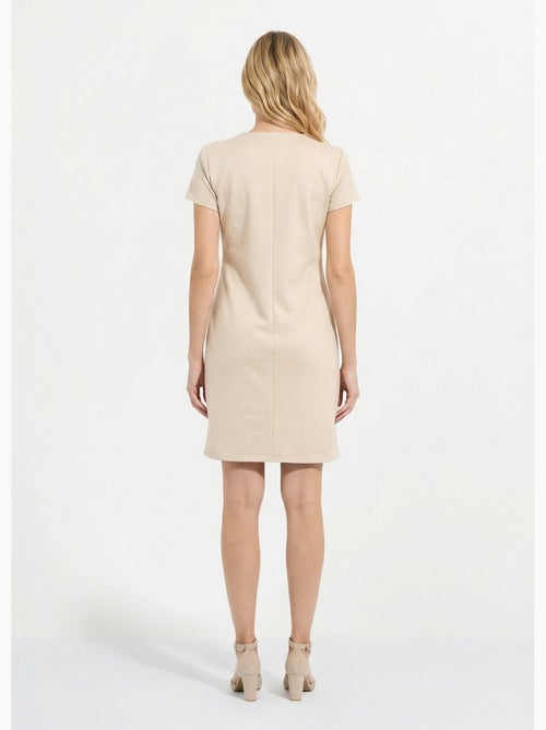 Minivestido de tela aterciopelada de ante - Afibel - Kiabi