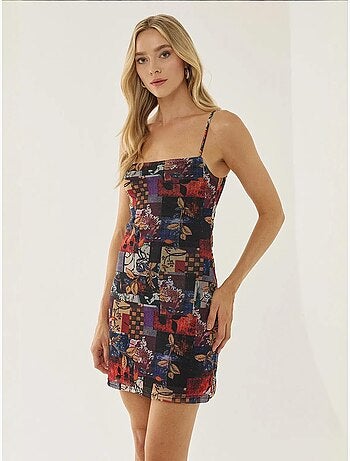 Minivestido estampado