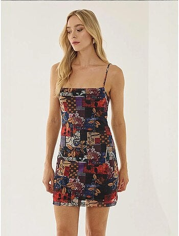 Minivestido estampado