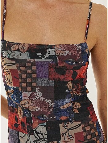 Minivestido estampado