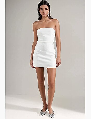 Minivestido sin tirantes hiccup