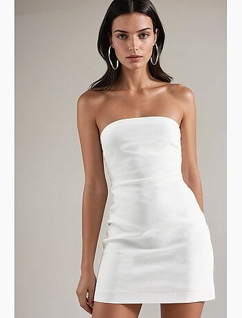Minivestido sin tirantes hiccup