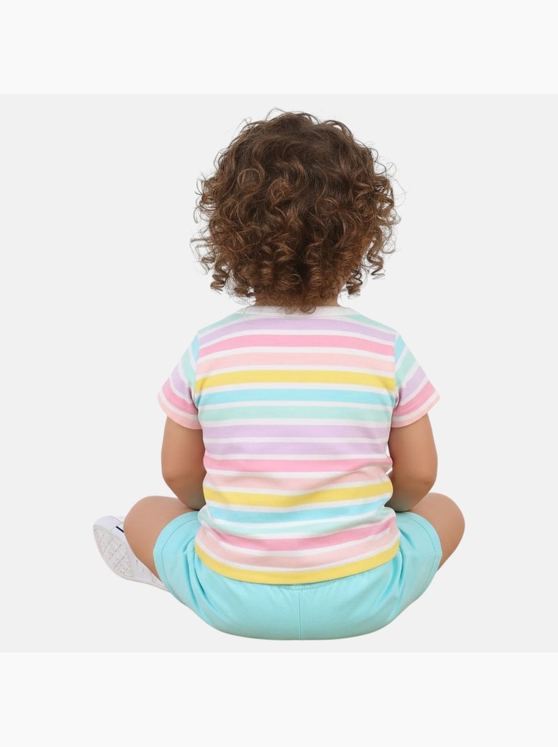 Minnie - Conjunto camiseta y short bebé niña Azul - Kiabi