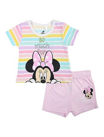 Minnie - Conjunto camiseta y short bebé niña