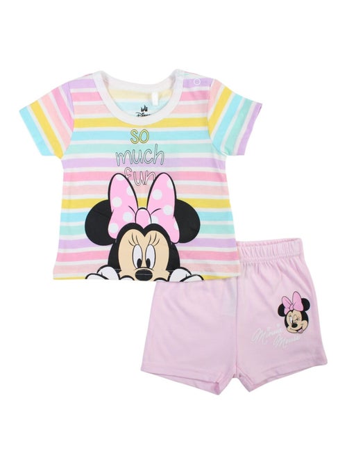 Minnie - Conjunto camiseta y short bebé niña - Kiabi